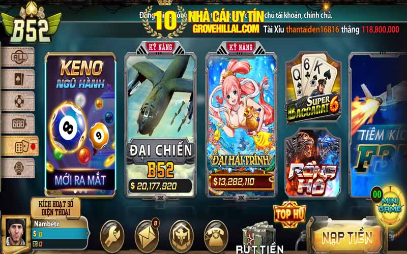 B52club - Game bài bom tấn