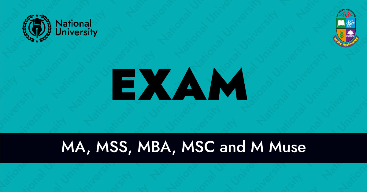 MA, MSS, MBA, MSC and M Muse Final Year Exam Schedule 2022